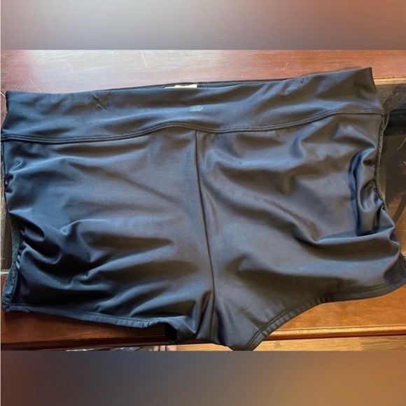 Black Swim Shorts with Adjustable Drawstring - Picture 7 of 8